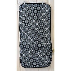 NEW 1 Medallion Print Quilted Padded Universal Front Car Seat Cover Turquoise